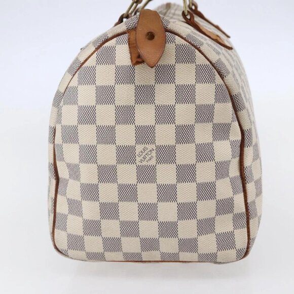 LOUIS VUITTON Damier Azur Speedy 30 Hand Bag N41533 LV Auth 147935 - Picture 7 of 16